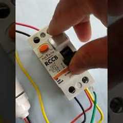 RCCB testing with earth | RCCB tripped while short to the earth | RCCB connection in house Wiring