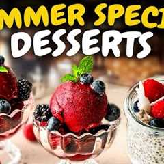 2 Easy Summer Desserts Recipe | Mixed Berry Sorbet & Chia Coconut Pudding Recipe