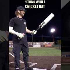 Can we hit a homer with a CRICKET BAT?