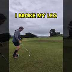 Nearly scratch!##golfhumor #golftok #golf #brokenleg #beginnergolf #viral #golfing #comedy #shorts