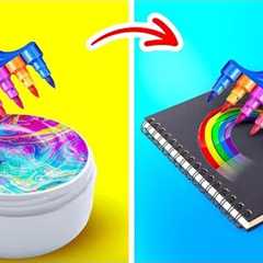 PARENTING HACKS ! Art Challenge & DIY Ideas | Craft With Paper & Survival Tricks by..