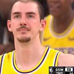 LeBron James in Shock After Alex Caruso's Dunk