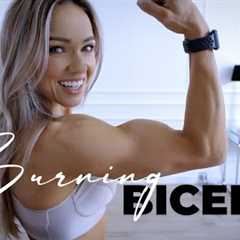 15 Minute BURNING Biceps Workout / Dumbbells - Caroline Girvan