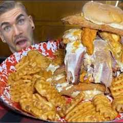 THE $5000 BURGER CHALLENGE From Man vs Food With Adam Richmond | Adam Emmenecker Challenge