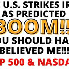 The U.S. Strikes Iran -Stock Market CRASH- S&P 500 & NASDAQ Have Possibly Started a Larger..