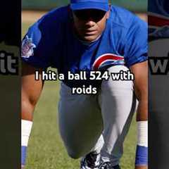 “I hit it 582ft off the hands” #batbros #baseball #homerun #barrybonds #sammysosa #markmcgwire
