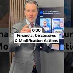 Financial Disclosures & Modification Actions. #family #law #divorce #attorney #lawyer