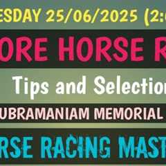 WEDNESDAY 26/06/2025🤙MYSORE HORSE RACE🤙Tips and Selection🤙The S V SUBRAMANIAM MEMORIAL..