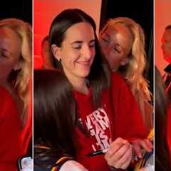 Caitlin Clark Almost Melted when Sophie Cunningham WHISPERED in her EAR out of Nowhere