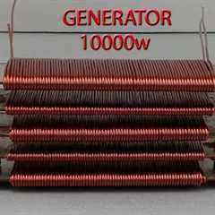 how to make 240v 10000w free electricity generator