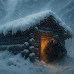 6 Days Survival in a Brutal Snowstorm: Primitive Skills Building a Shelter in the Deep Fore