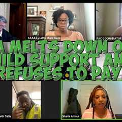 Mom Melts Down Over Child Support and REFUSES To Pay! #familycourt