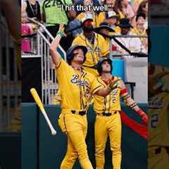 I was Mic’d Up for this Home Run… idk why this is what came to mind 😂 #baseball