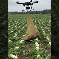Drones capture wild boars that destroy crops2#villagelife#smartfarming #rurallife #farmingtraditions