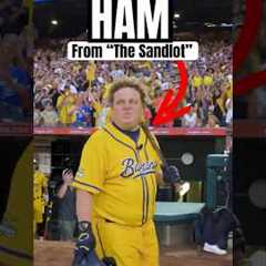 Ham from “The Sandlot” Takes At-Bat for The Savannah Bananas #samdlot#anaheim#angels#shortsfeed