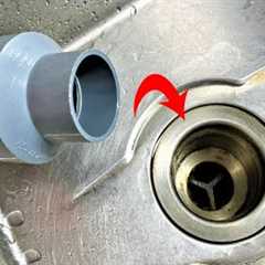 You Will Not Lose Money Buying New Items! The Idea Of ​​​​Filtering The Sink Garbage From Pvc Pipes