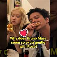 Why does Bruno Mars seem so extra gentle with Rosé?  #celebrity #BrunoMars #Rosé