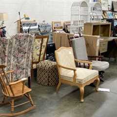 GOODWILL SHOP WITH ME FURNITURE COFFEE TABLES ARMCHAIRS DECOR KITCHENWARE SHOPPING STORE WALKTHROUGH