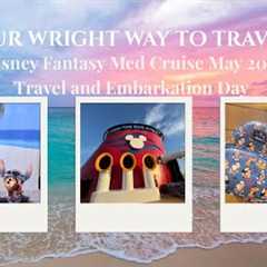 Travel Day + Embarkation on the Disney Fantasy | Inside Stateroom & Oceaneer Club Tour | Med..