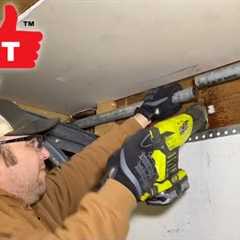 OLD GALVANIZED WATER PIPE CRACKED!...Replaced The Old Water Line With Pex Pipe