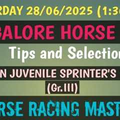 SATURDAY 28/06/2025🤙BANGALORE HORSE RACE🤙Tips and Selection🤙The DELTIN JUVENILE SPRINTER'S..