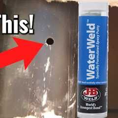 How to Fix Hole in PVC Drain Pipe with JB Water Weld