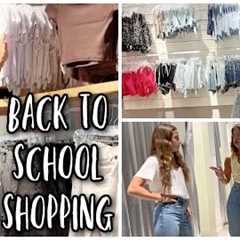 SHOPPING BACK TO SCHOOL CLOTHES | VLOG#1656