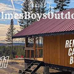 OFF GRID CABIN BUILD | Ep 11 | Emergency Wood Stove Install | Milling Loft Boards | Screened Porch