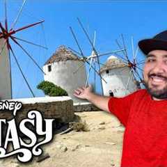 WELCOME TO MYKONOS, GREECE! Disney Fantasy 7-Night Greek Isles Cruise! Disney Cruise Vlog