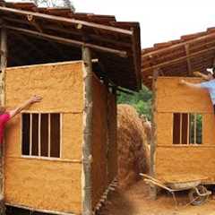 300 Days Build A House With Tiled Roof And Mud Walls /TIMELAPSE from Start To Finish