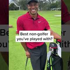 Who’s The Best Celebrity Golfer Tiger Has Ever Played Against? 👀 #shorts