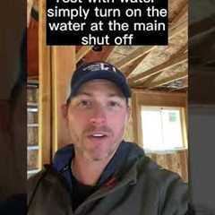Tips to testing water lines properly per plumbing code! ✅ For DIY’ers
