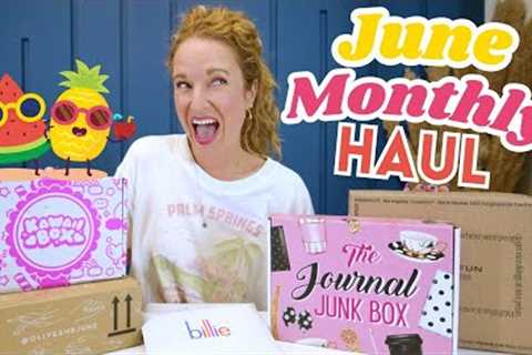 Subscription Box Unboxing Haul | June 2025 Monthly Haul ☀️ Get Summer Ready ☀️