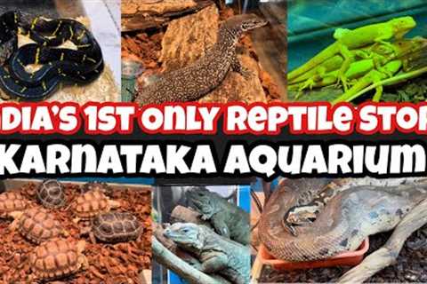 India's 1st Reptile Store | Karnataka Aquarium |  All Amazing reptiles | Tortoises | Snakes| Python
