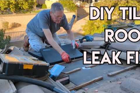 How to Fix a Leak in a Tile Roof - Hole In Roof Underlayment DIY
