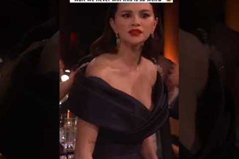 Selena Gomez Reacts over her first win at the SAG Awards🥰 #selenagomez #sagawards #omitb #fyp