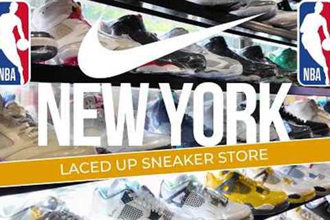 Inside LACED UP SNEAKER STORE New York City