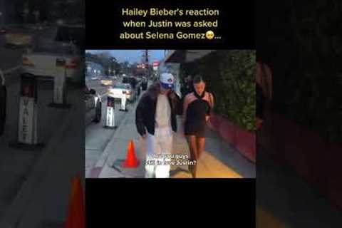 Hailey's reaction when Justin was asked about Selena Gomez...tiktok edits_leyends.2