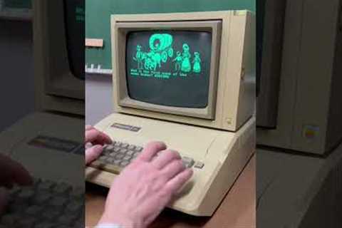The Oregon Trail for apple II computers #retrocomputing #retrogaming #asmr