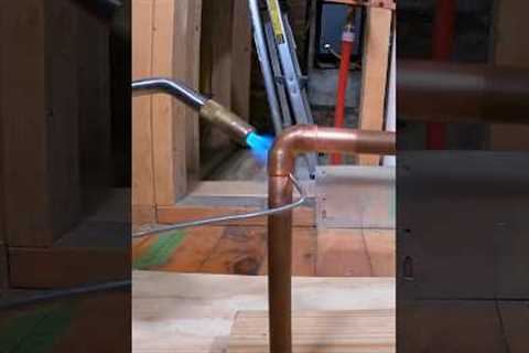 Copper Pipe Soldering Tips - #shorts #homerepairtutor