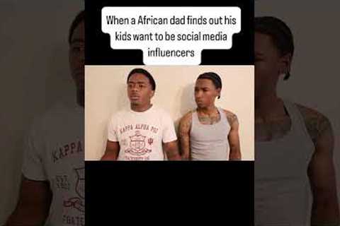 When a African dad finds out his kids want to be social media influencers @suburbbaby2993
