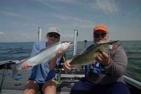 Lake Erie Walleye Fishing – Full Limit Out of Port Burwell + Steelhead!