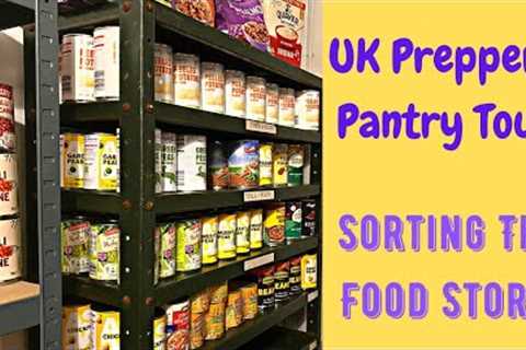 UK Prepper's Pantry  Tour - Organising The Food Supplies - #costoflivingcrisis #prepping #shtf