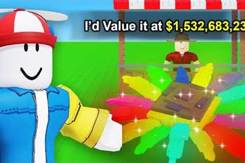 I Grew the Most EXPENSIVE RAINBOW SUNFLOWER in Grow a Garden