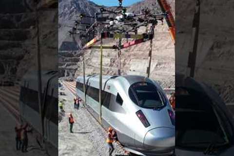 Ai Railway Construction via Drones: The Technology of the Future! #drone #automobile #technology