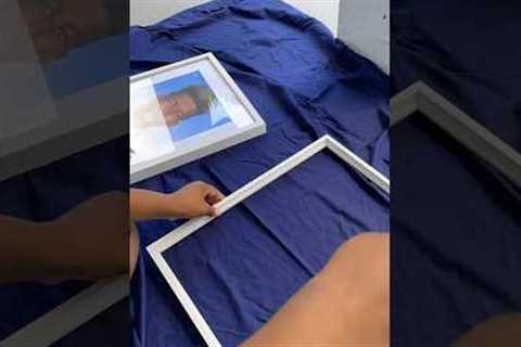 How to spray paint picture frames #howtopaint #homedecor #diymom  #diyprojects