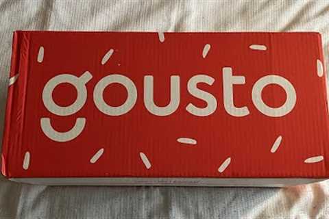 Gousto Recipe Box Delivery Unboxing