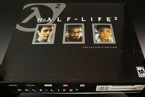 Unboxing Half-Life 2 Collector's Edition - PC + Prima Official Game Guide FPS Gameplay Released 2004