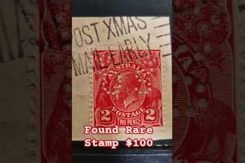 Found Rare Stamp Worth $100