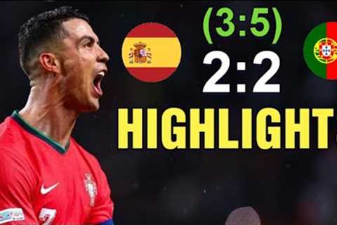 Cristiano Ronaldo Goal | Portugal vs Spain 2-2 (3:5) Highlights (FINAL Nations League)Portugal Spain